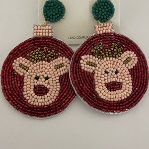 🎉❤️Christmas Ornament Beaded Earrings